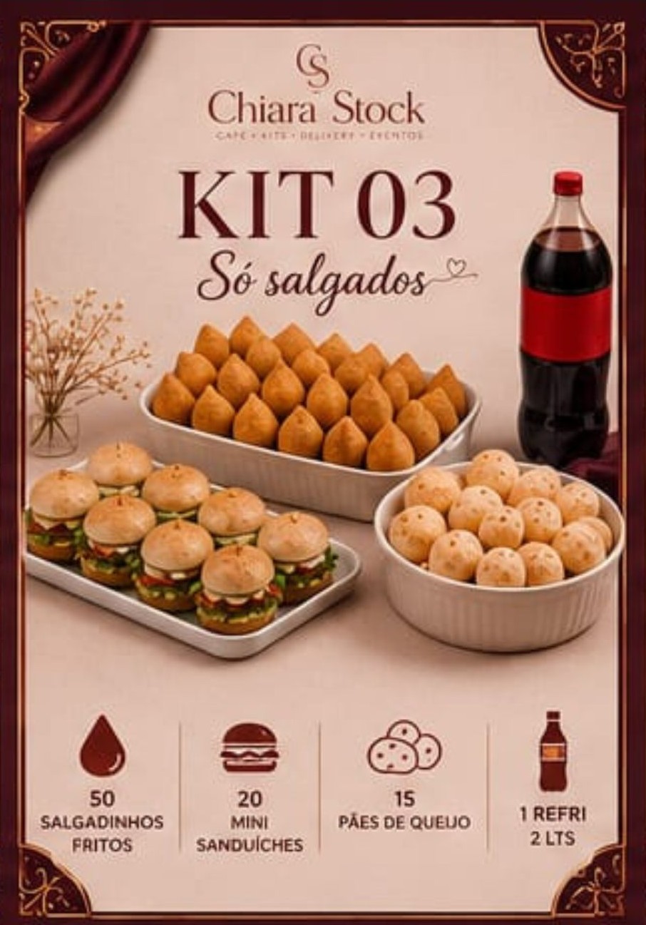 Kit 3 · Só Salgados